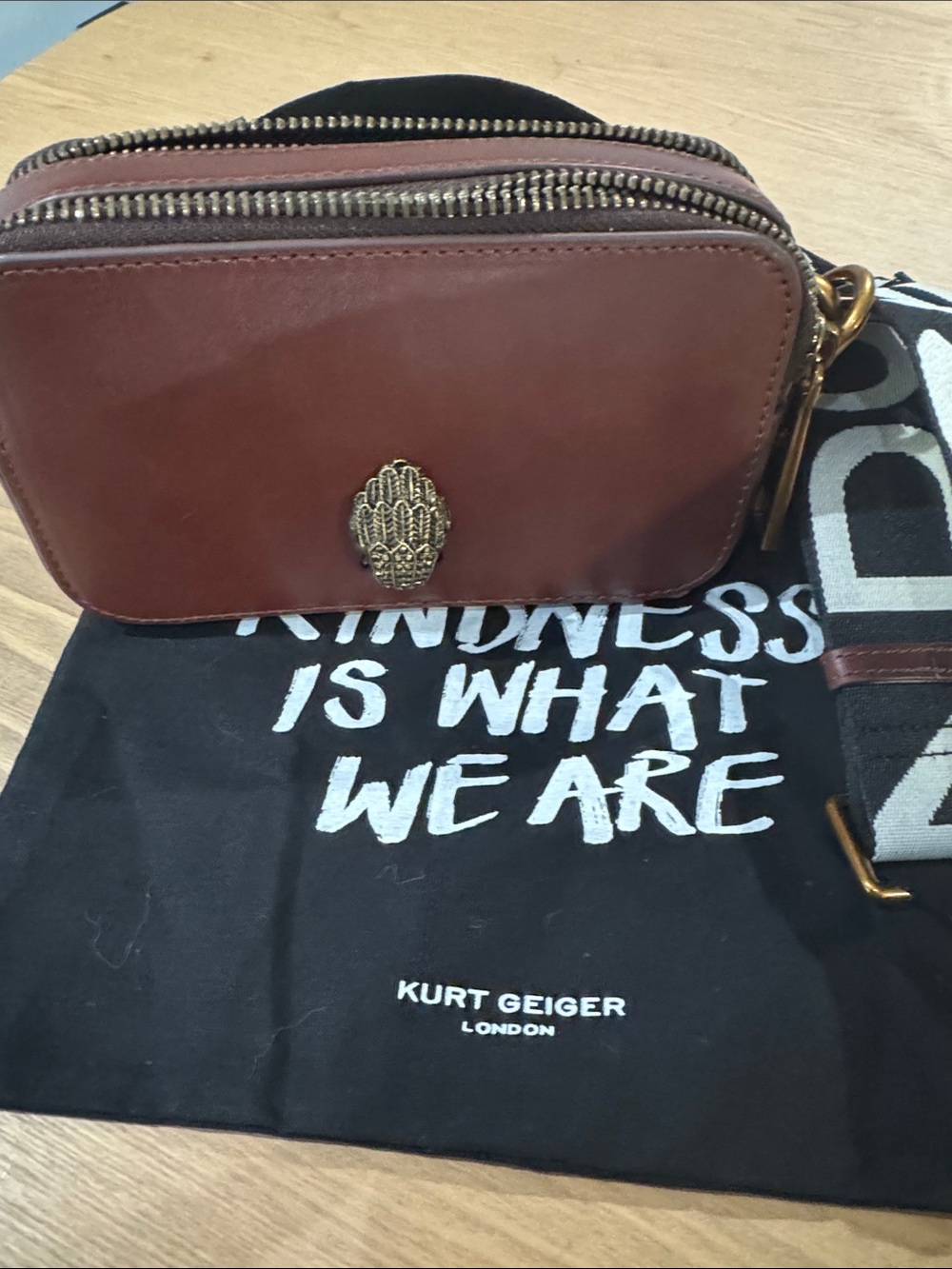 Kurt Geiger DUAL ZIP SMALL SHOREDITCH CAMERA BAG/crossbody-never used